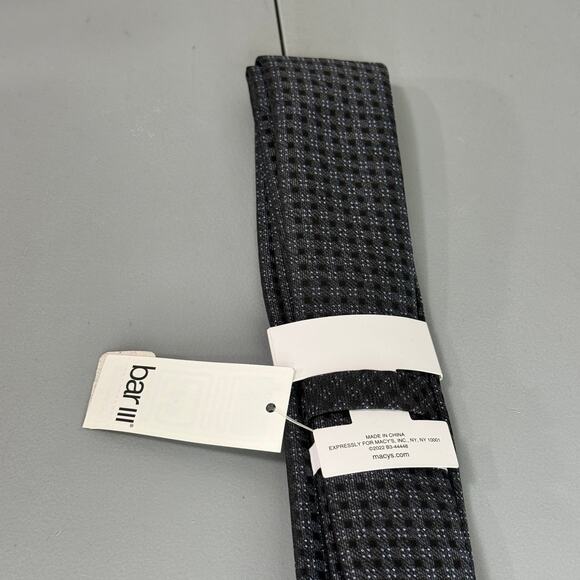 Barr III Mens Tie Nitro Heat Black Silk Blend New With Tags - Picture 5 of 12